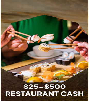 $25 Restaurant Cash